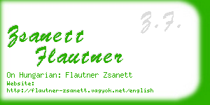 zsanett flautner business card